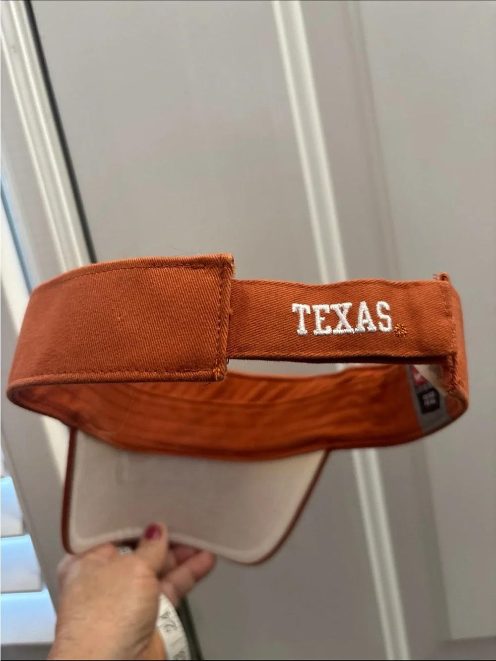 Texas Longhorns orange/Rust Visor with White Longhorn Logo